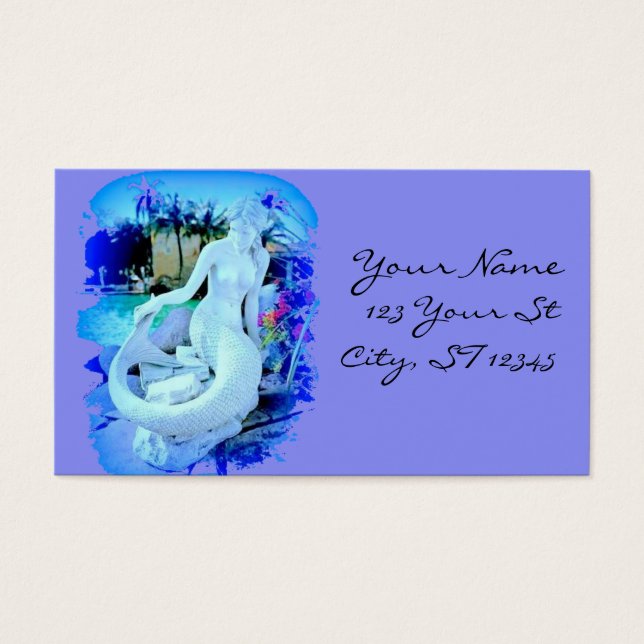 White Mermaid Sitting Thunder_Cove (Front)