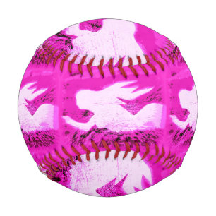 white mermaids on pink baseball