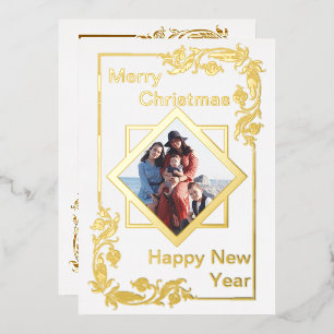 White Merry Christmas Photo Happy New Year