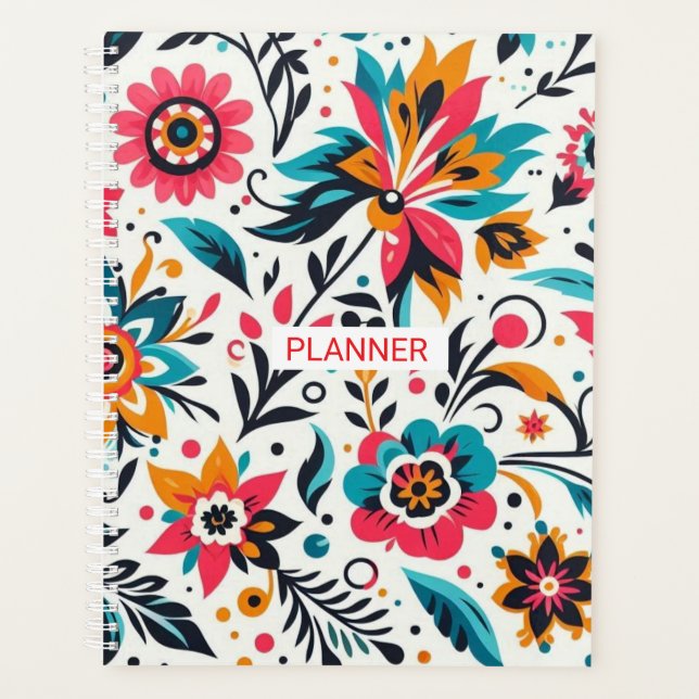 White Mexican Planner (Front)