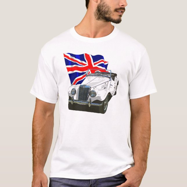 White MG TF T-Shirt (Front)