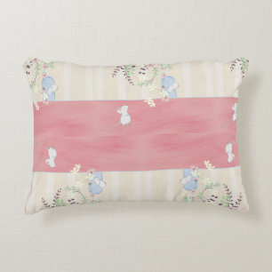 White Mice Hanging at Home Decorative Cushion