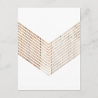 White Minimalist chevron with Wood