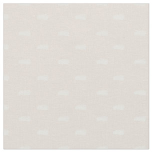 White Minimalist Dashes on Beige Fabric