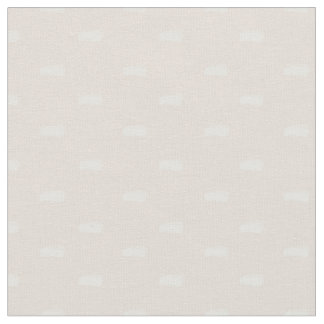 White Minimalist Dashes on Beige Fabric