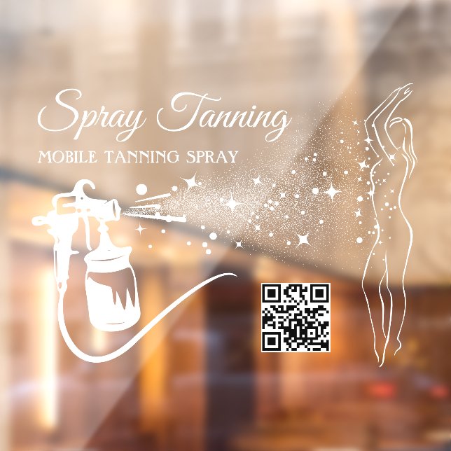 White Mobile Spray Tanning Body Paint qr code (Sheet 2)