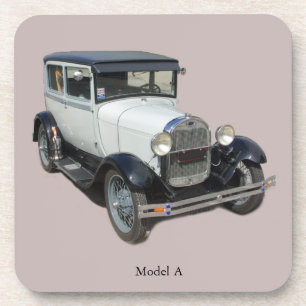 White Model A coaster set