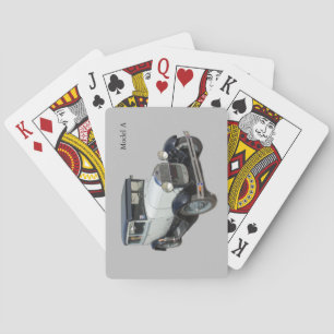 White Model A playing cards