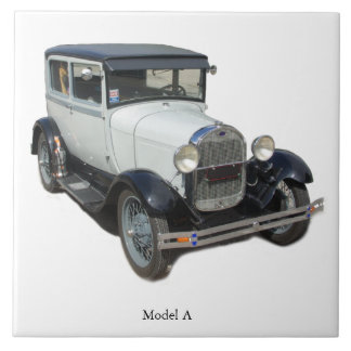 White Model A tile