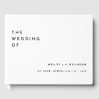 White Modern Bold Wedding