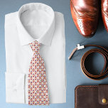White Modern Geometric Pattern Neck Tie<br><div class="desc">White Modern Geometric Pattern Neck Tie features an elegant and stylish modern geometric pattern in on a white background. Perfect for weddings,  groomsmen,  Father's Day,  birthday gift for Dad or Grandpa and more. Designed by ©Evco Studio www.zazzle.com/store/evcostudio</div>