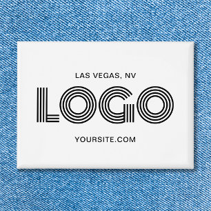 White Modern Rectangular Logo