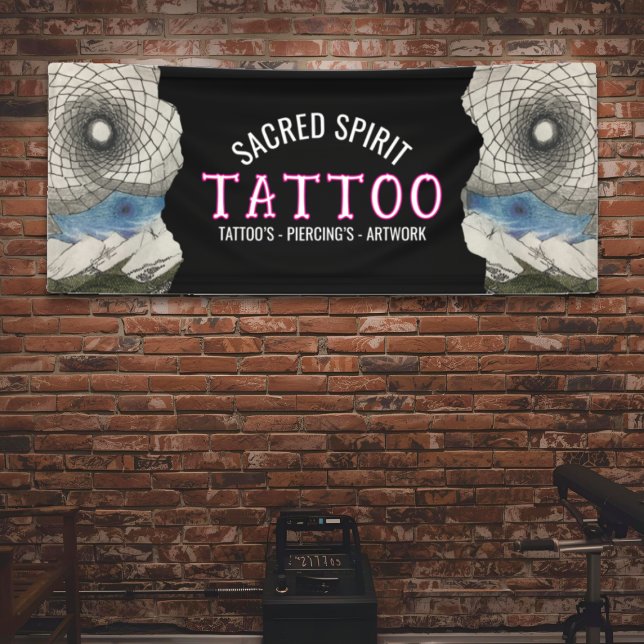 White Modern Text Hand Drawn 2 Photo Business Name Banner (Creator Uploaded)