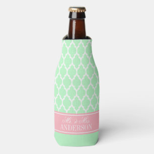 White Moroccan #4 CB Pink Wedding Bottle Cooler