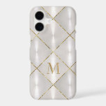 White Mother of Pearl with Gold Monogram<br><div class="desc">Designs by Umua. Printed and shipped by Zazzle or their partners.</div>