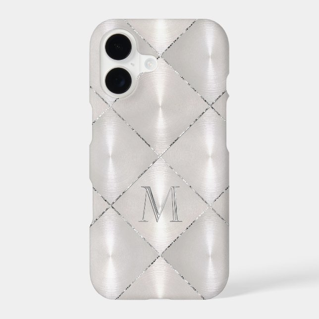 White Mother of Pearl with SilverMonogram (Back)