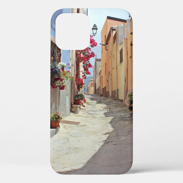 WHITE MOTOR SCOOTER NEAR BUILDING Case-Mate iPhone CASE (Back)