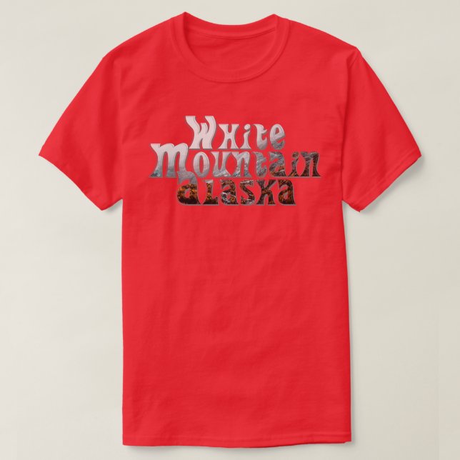 White Mountain Alaska T-Shirt (Design Front)