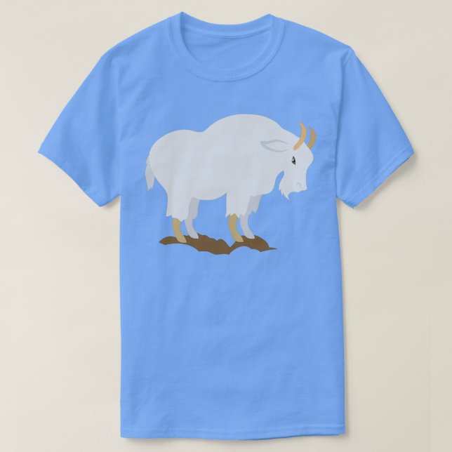 White mountain goat  T-Shirt (Design Front)