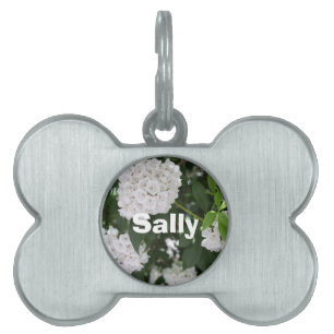 White Mountain Laurel Flowers Pet Name Pet Name Tag