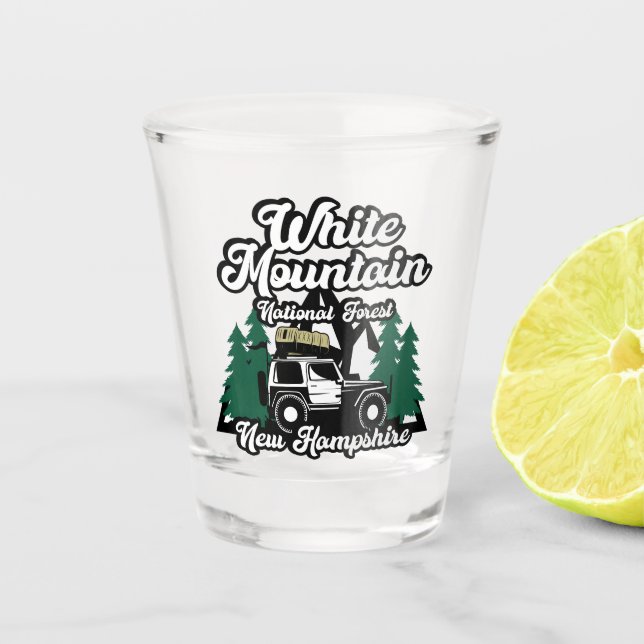 White Mountain National Forest New Hampshire Shot Glass (Front)