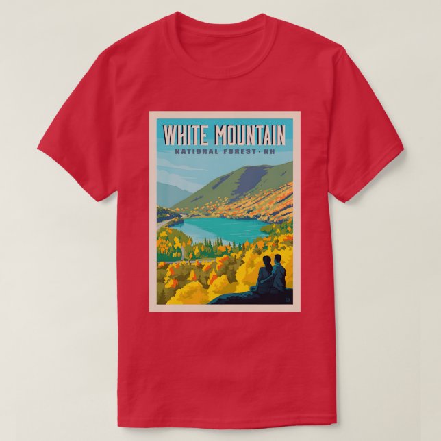 White Mountain National Forest New Hampshire T-Shirt (Design Front)