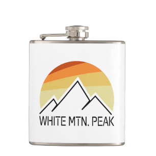 White Mountain Peak California Retro Hip Flask