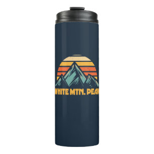 White Mountain Peak California Retro Turquoise Thermal Tumbler