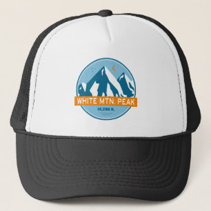 White Mountain Peak California Stars Moon Trucker Hat