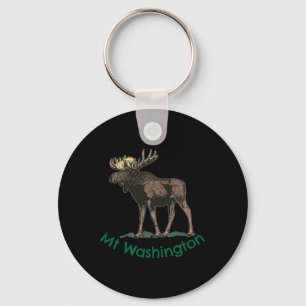 White Mountains Mt Washington New Hampshire Moose Key Ring