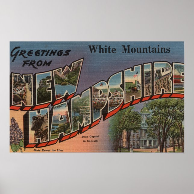 White Mountains, New Hampshire 3 Poster (Front)