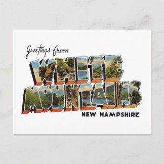 White Mountains NH Postcard