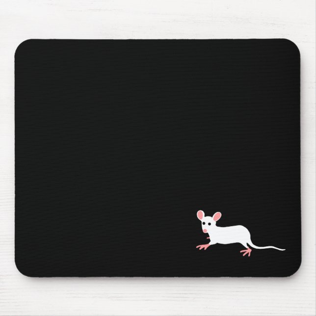 white mouse mousepad (Front)