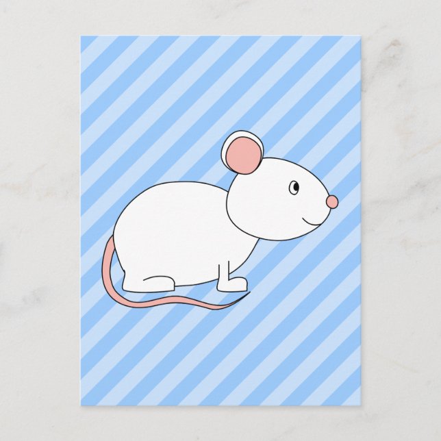 White Mouse. Postcard (Front)
