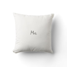 White Mrs. Pillow