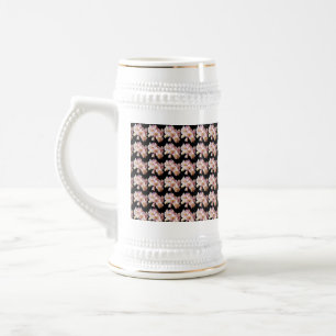 White Mug - Flower Design Mug