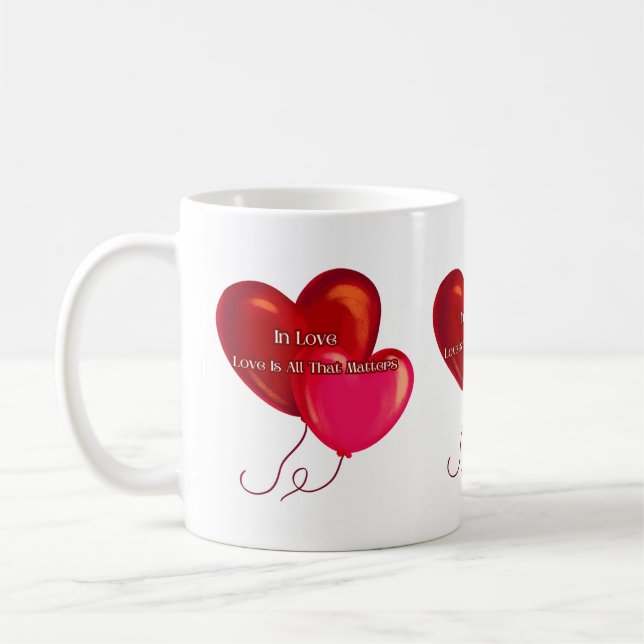 White Mug For Coffee And Tea Time (Left)