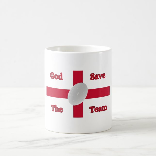 White Mug God Save The Team Drinkware (Center)