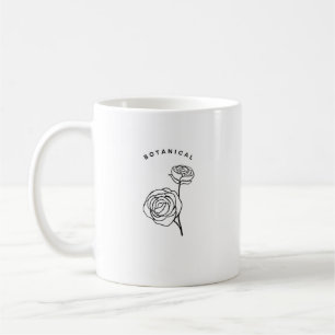 White Mug Handmade Design Aesthetic Coffee Cup