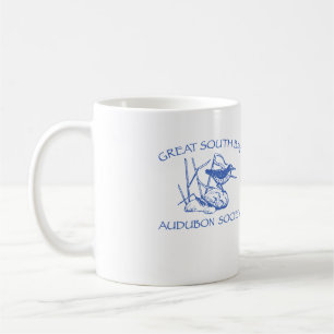 White Mug with Blue Logo