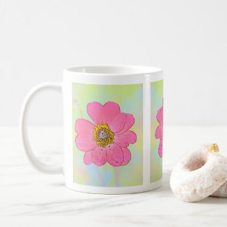 White Mug With Flowers
