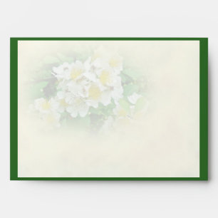 White Multiflora Roses Wildflower Envelopes