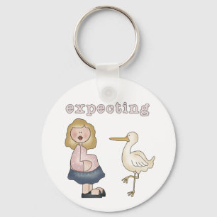 White Mum to Be - Customised Key Ring