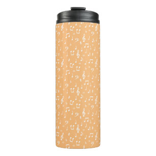 white Musical  Thermal Tumbler