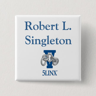White Name Badge pin