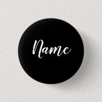 White Name on Black Background