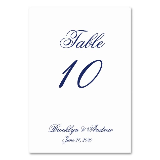 White Nautical Wedding Place Cards Table Cards (Front)