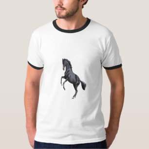 White Neck Raw T-shirt I LIKE RUNNING
