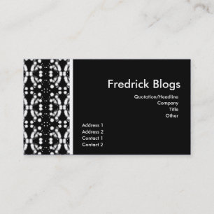 White Neon Business Card