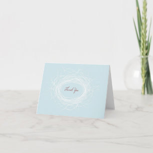 White Nest Thank You Note Card